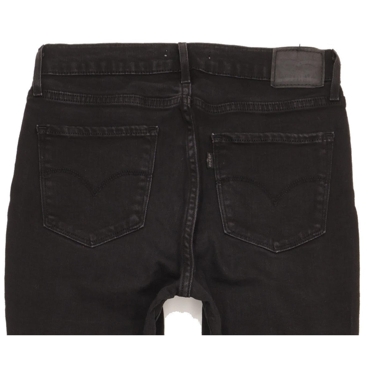 Levi's 724 Women Black Straight Slim Stretch Jeans W29 L31