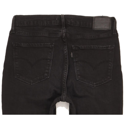 Levi's 724 Women Black Straight Slim Stretch Jeans W29 L31