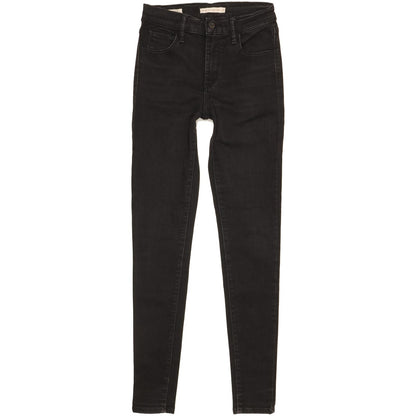 Levi's 720 Women Black Skinny Slim Stretch Jeans W25 L30