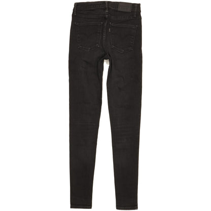 Levi's 720 Women Black Skinny Slim Stretch Jeans W25 L30
