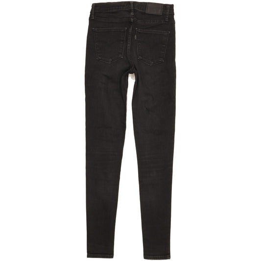 Levi's 720 Women Black Skinny Slim Stretch Jeans W25 L30