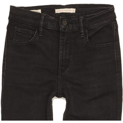 Levi's 720 Women Black Skinny Slim Stretch Jeans W25 L30