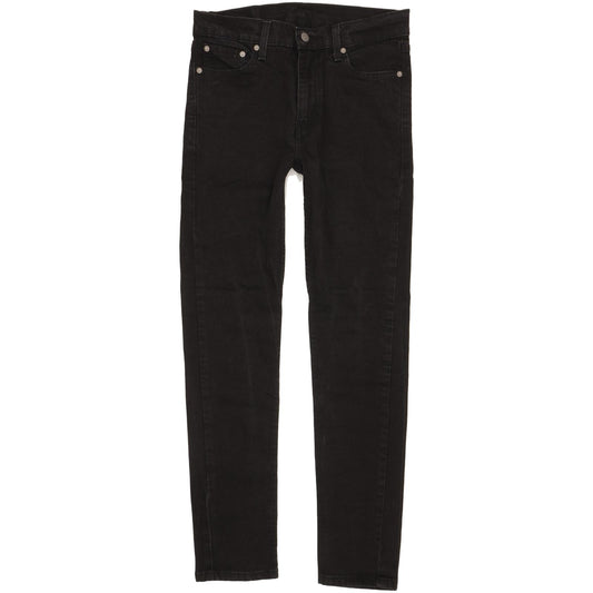 Levi's 510 Men Black Skinny Slim Stretch Jeans W30 L31