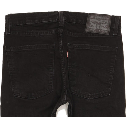 Levi's 510 Men Black Skinny Slim Stretch Jeans W30 L31