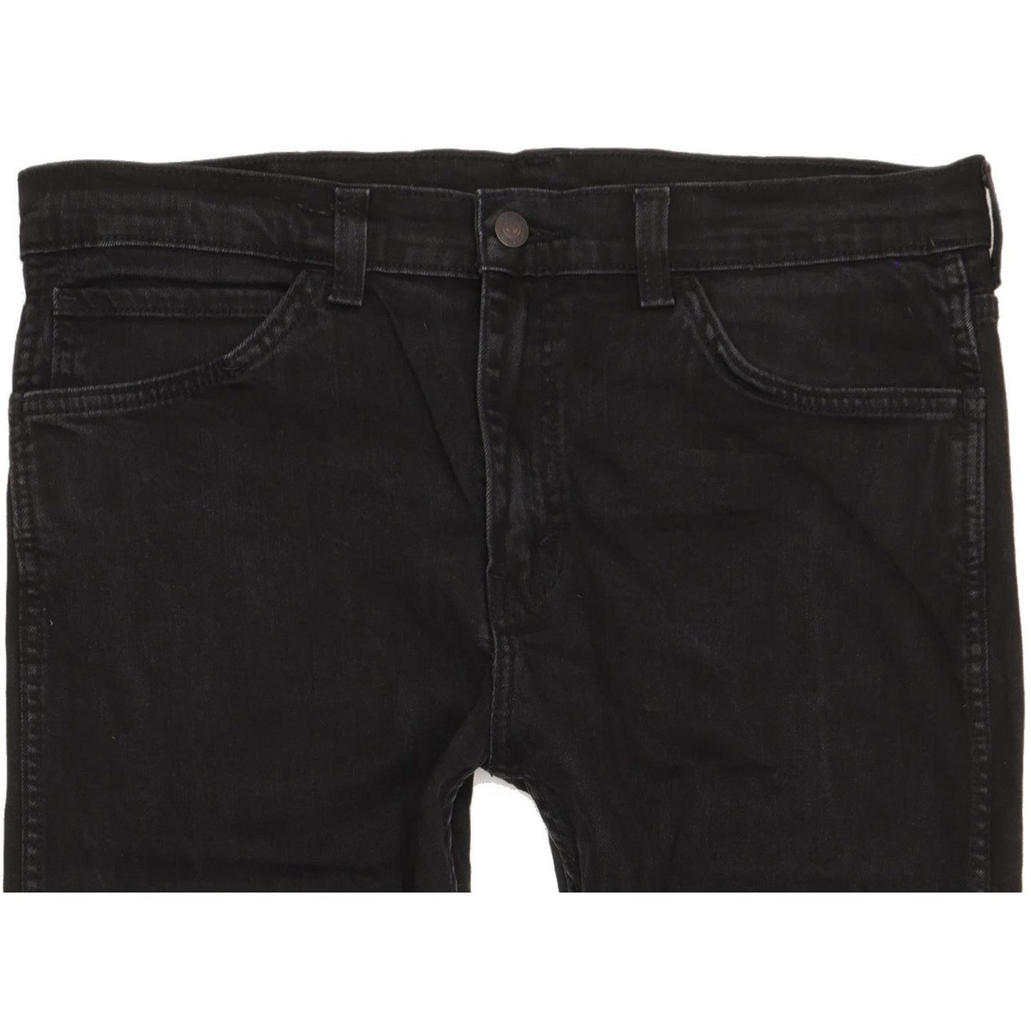 Levi's 508 Men Black Straight Slim Stretch Jeans W35 L29