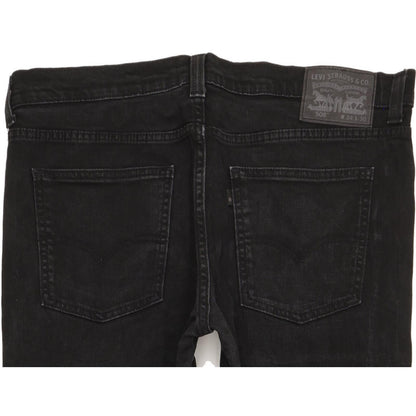 Levi's 508 Men Black Straight Slim Stretch Jeans W35 L29