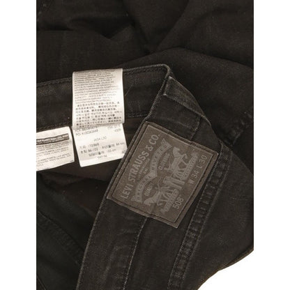 Levi's 508 Men Black Straight Slim Stretch Jeans W35 L29