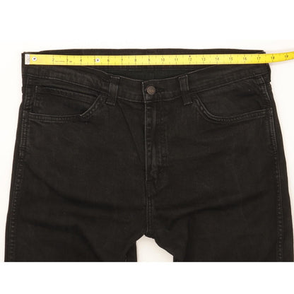 Levi's 508 Men Black Straight Slim Stretch Jeans W35 L29