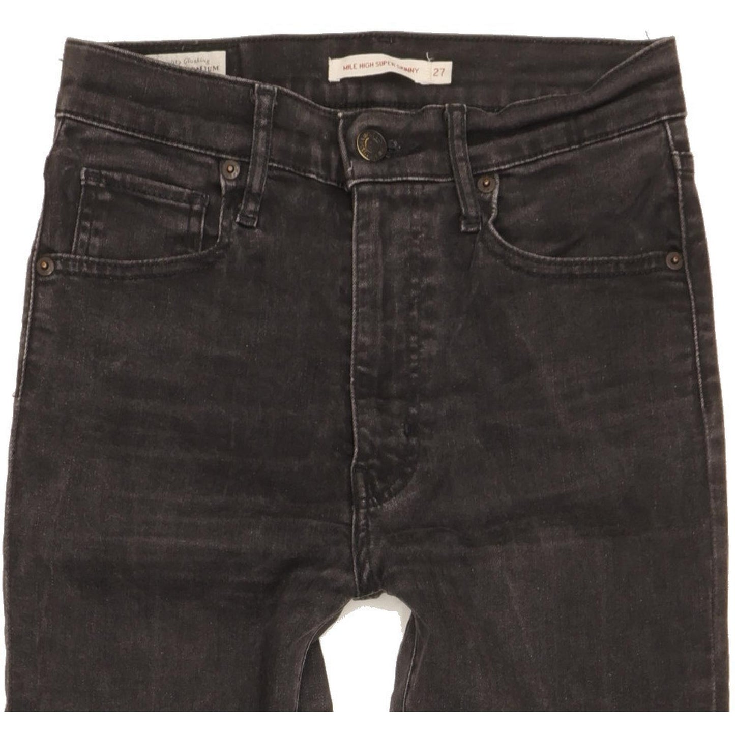 Levi's Mile Women Black Skinny Slim Stretch Jeans W27 L31