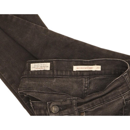 Levi's Mile Women Black Skinny Slim Stretch Jeans W27 L31