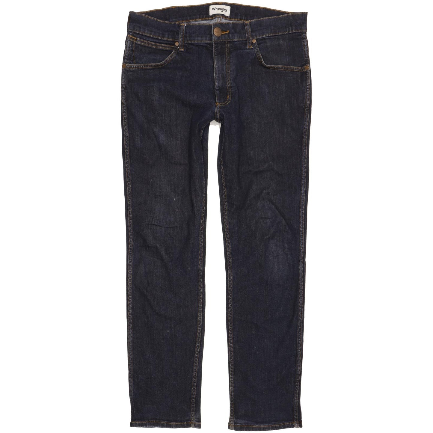 Wrangler Greensboro Men Blue Straight Regular Stretch Jeans W33 L30