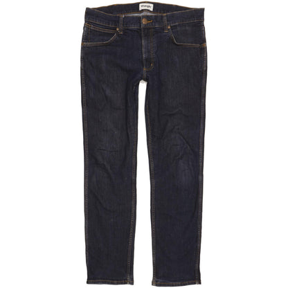 Wrangler Greensboro Men Blue Straight Regular Stretch Jeans W33 L30