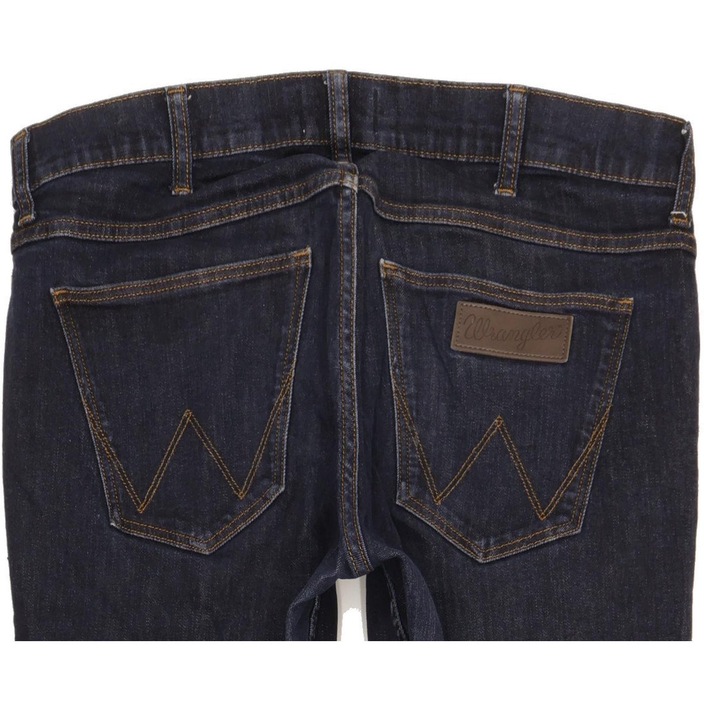Wrangler Greensboro Men Blue Straight Regular Stretch Jeans W33 L30