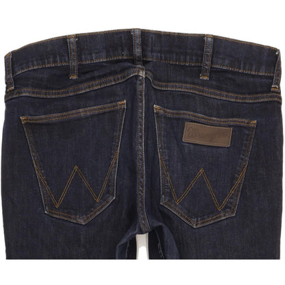 Wrangler Greensboro Men Blue Straight Regular Stretch Jeans W33 L30