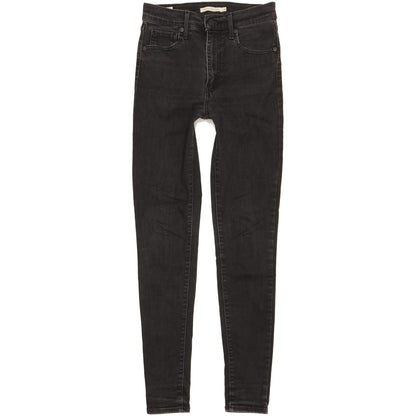 Levi's Mile Black Skinny Slim Stretch Jeans High Waisted W28 L32
