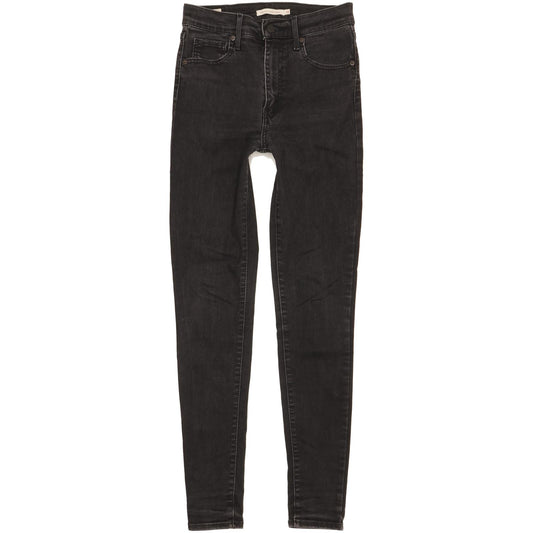 Levi's Mile Black Skinny Slim Stretch Jeans High Waisted W28 L32