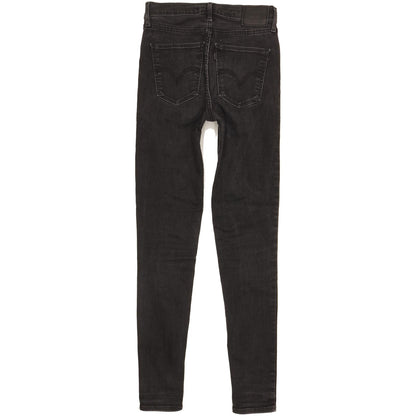 Levi's Mile Black Skinny Slim Stretch Jeans High Waisted W28 L32