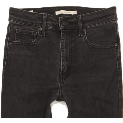 Levi's Mile Black Skinny Slim Stretch Jeans High Waisted W28 L32