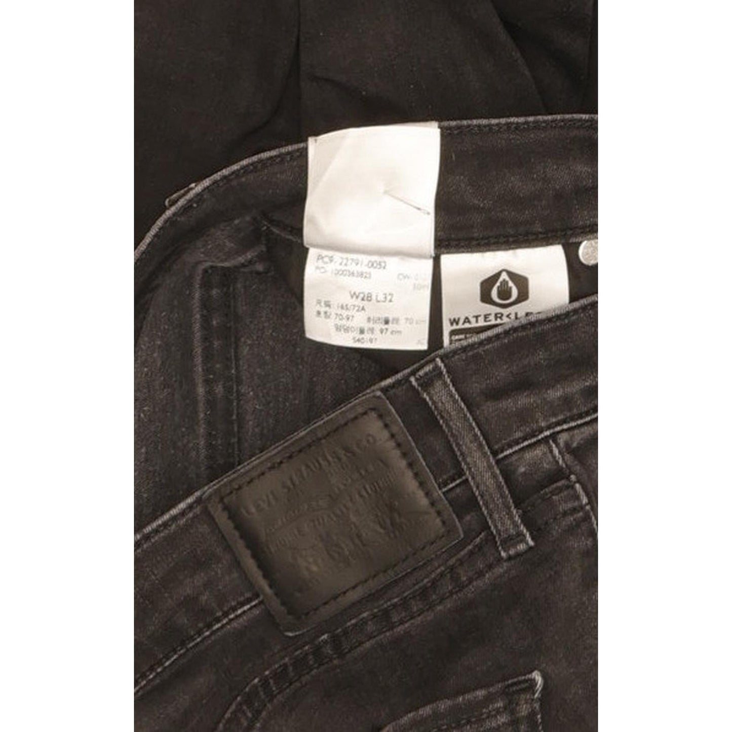 Levi's Mile Black Skinny Slim Stretch Jeans High Waisted W28 L32