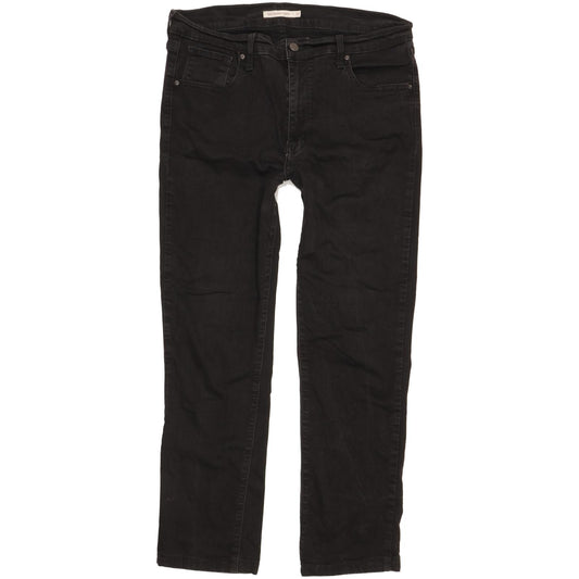 Levi's 724 Black Straight Slim Stretch Jeans High Waisted W32 L28