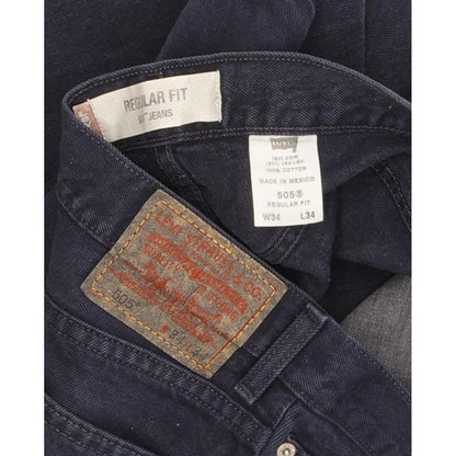 Levi's 505 Men Blue Straight Regular Jeans W34 L34