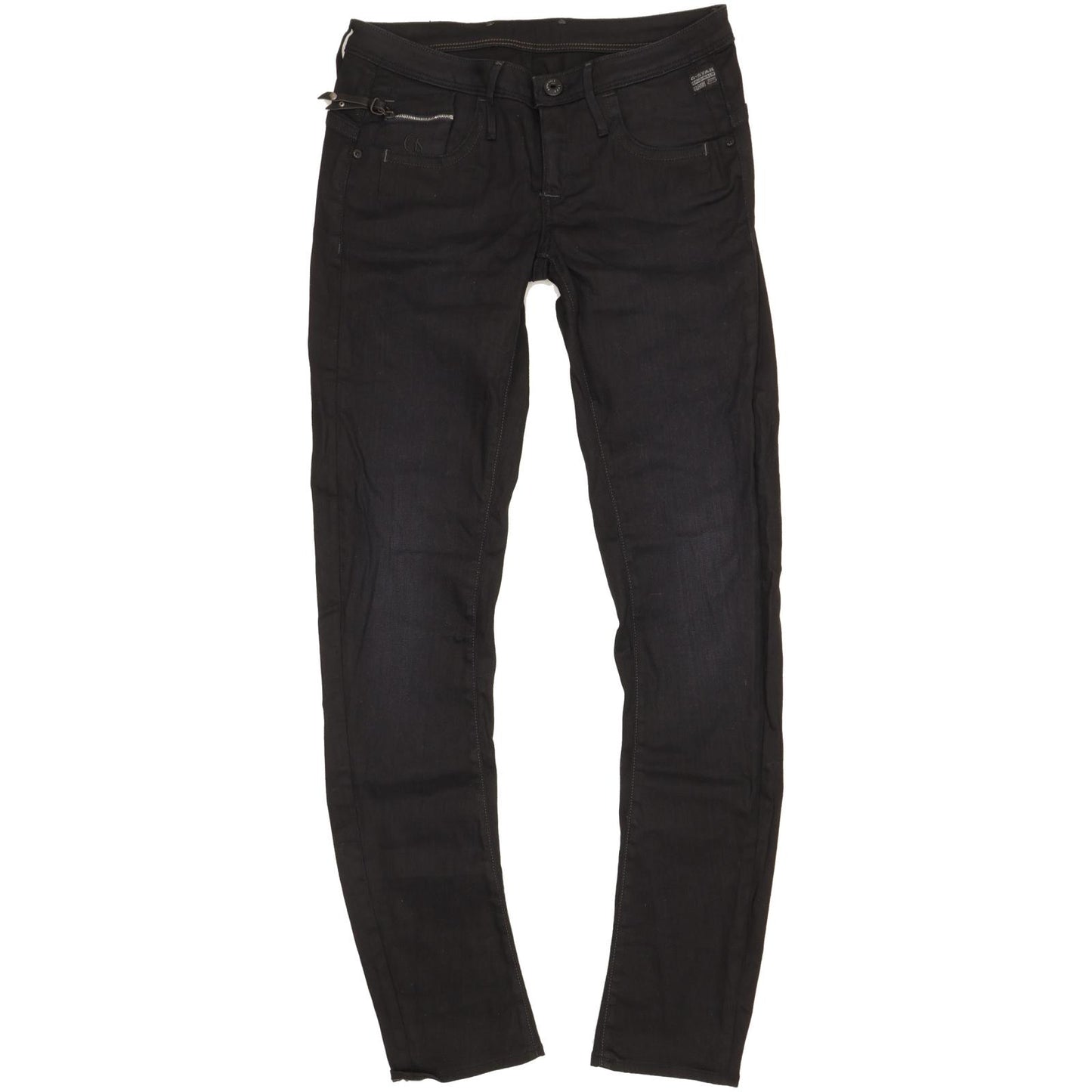 G-Star New Ocean Women Black Skinny Slim Stretch Jeans W27 L32