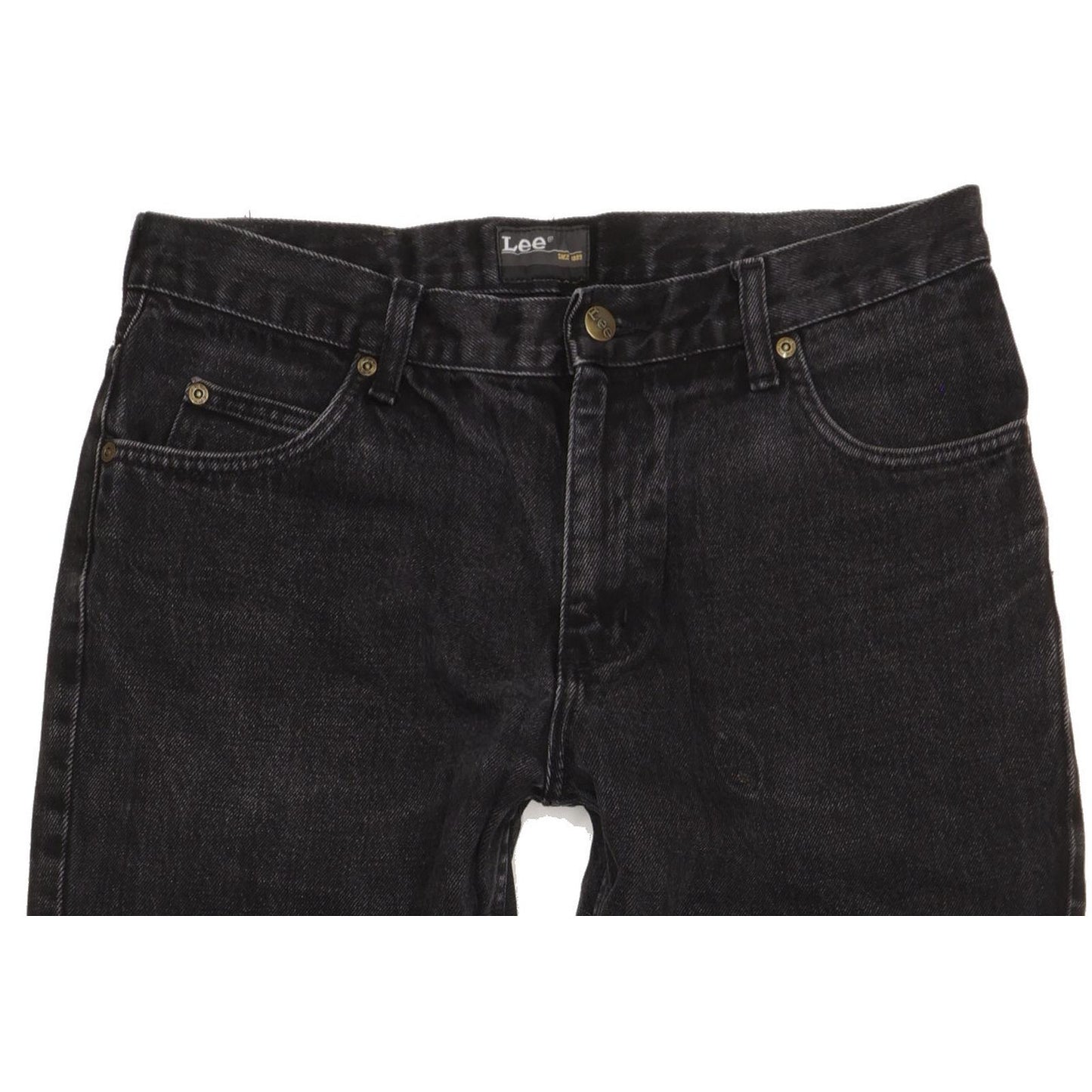 Lee Brooklyn Men Black Straight Regular Jeans W34 L31
