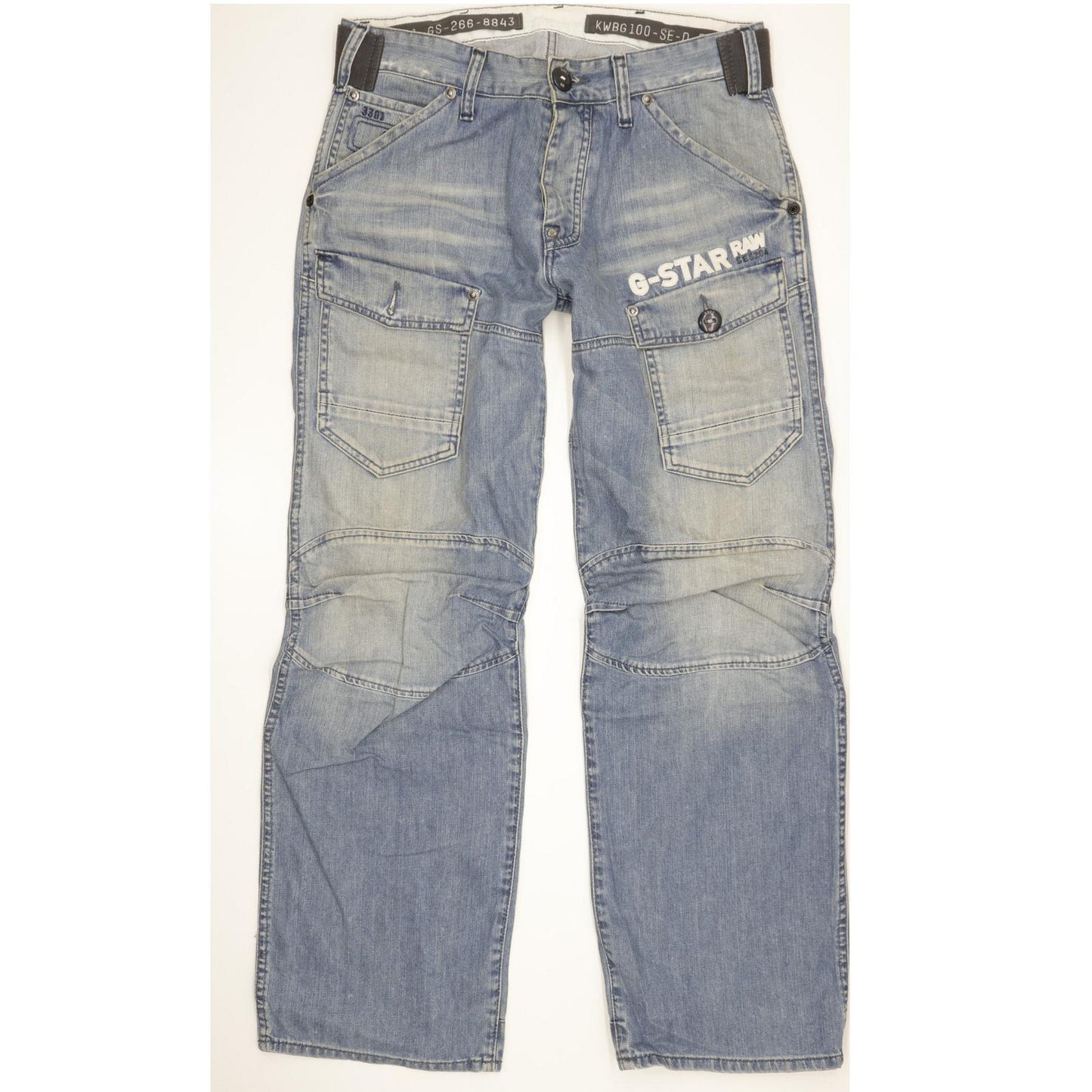 G-Star Storm 5620 Men Blue Straight Loose Jeans W32 L32