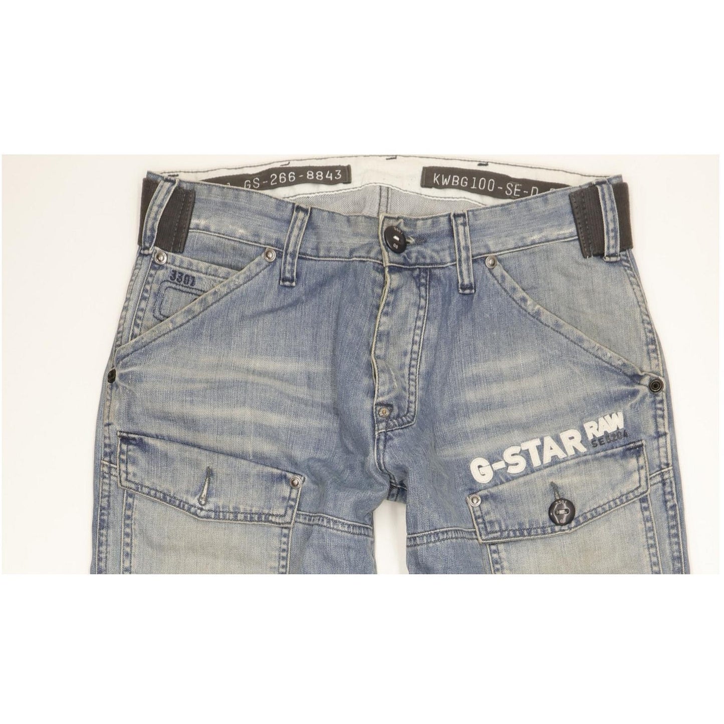 G-Star Storm 5620 Men Blue Straight Loose Jeans W32 L32