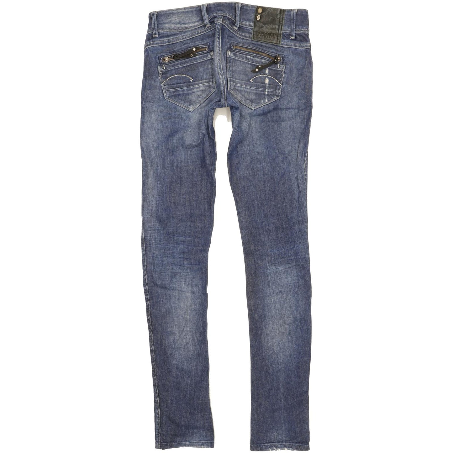 G-Star Fender Women Blue Skinny Slim Stretch Jeans W27 L34