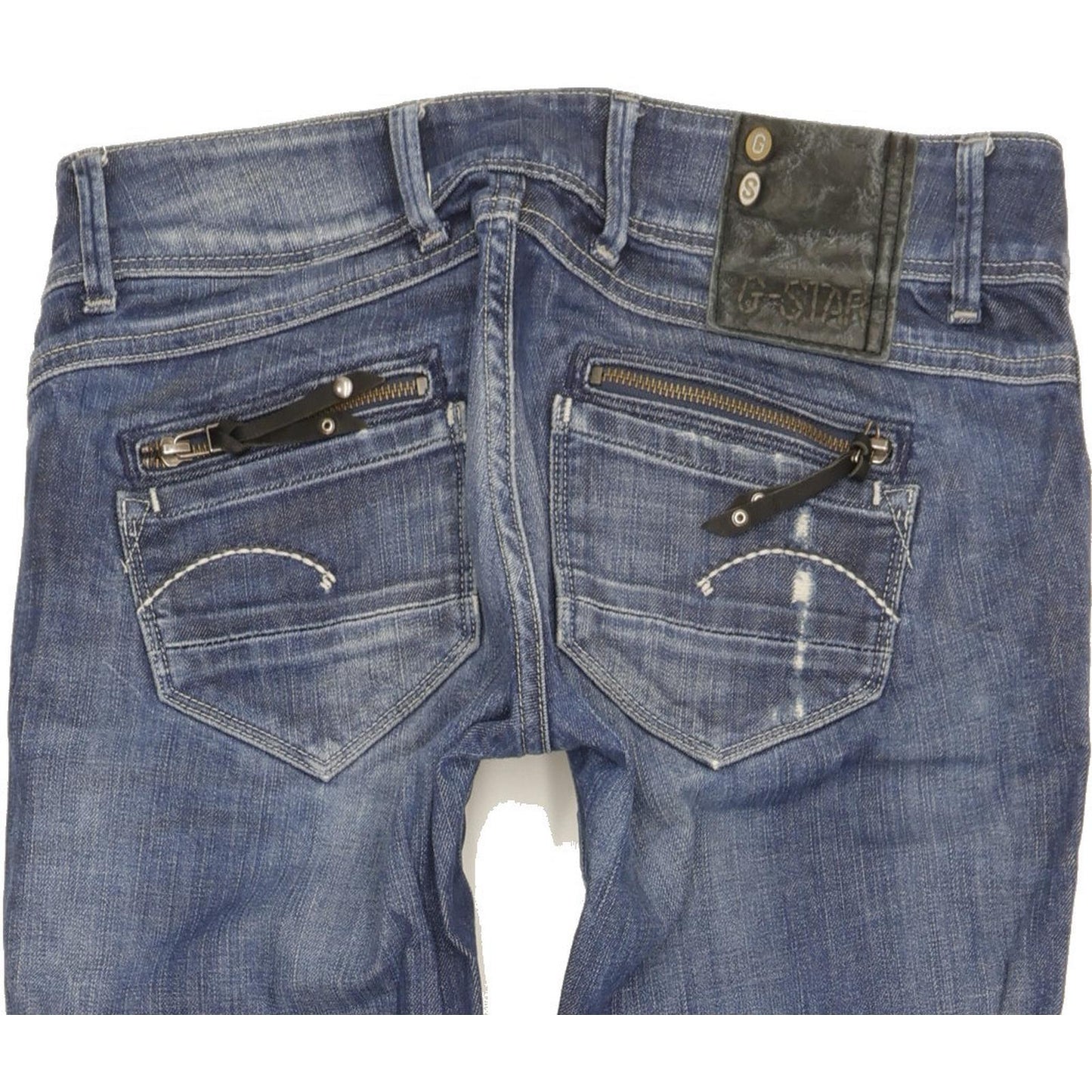 G-Star Fender Women Blue Skinny Slim Stretch Jeans W27 L34