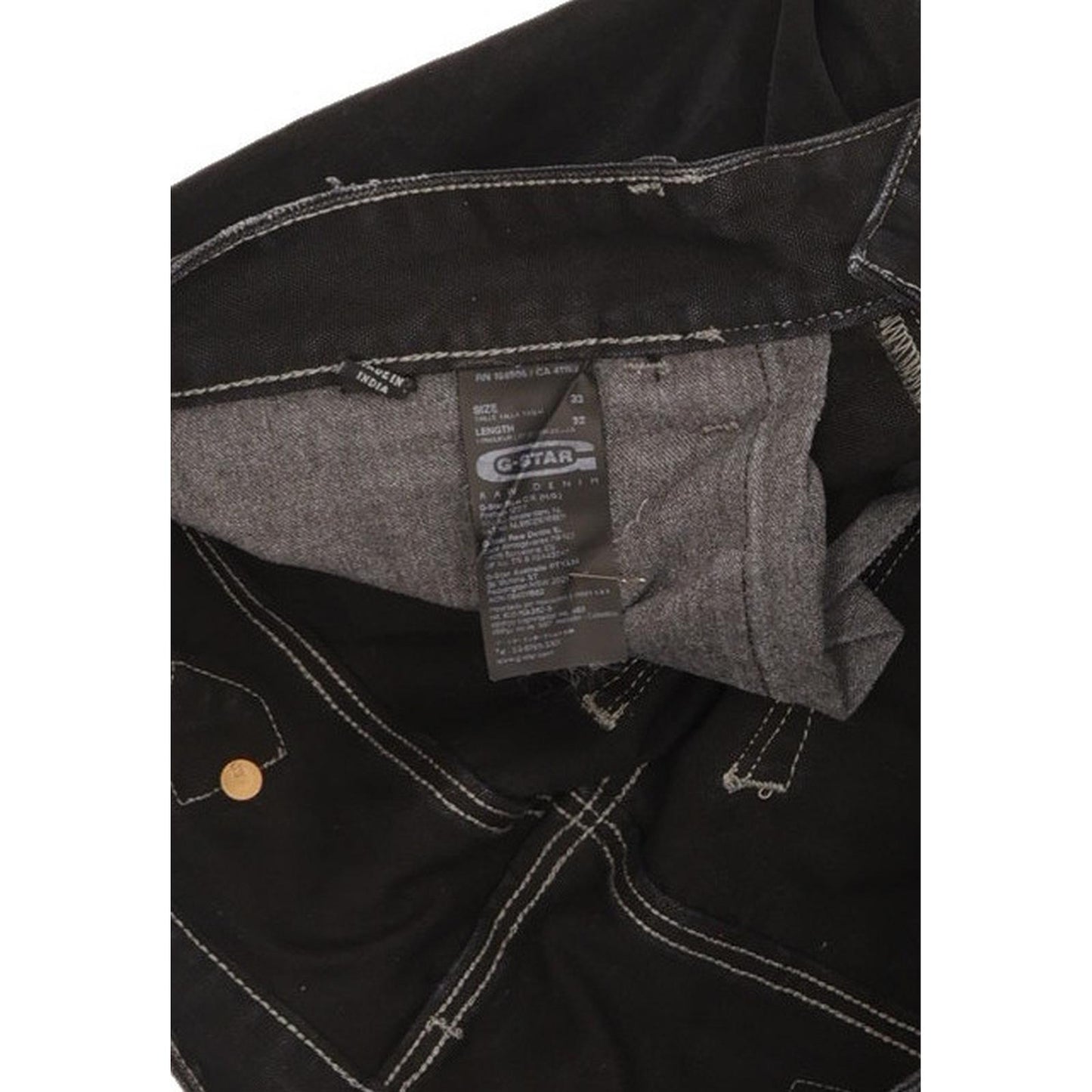 G-Star Blades Men Black Tapered Slim Jeans W33 L32