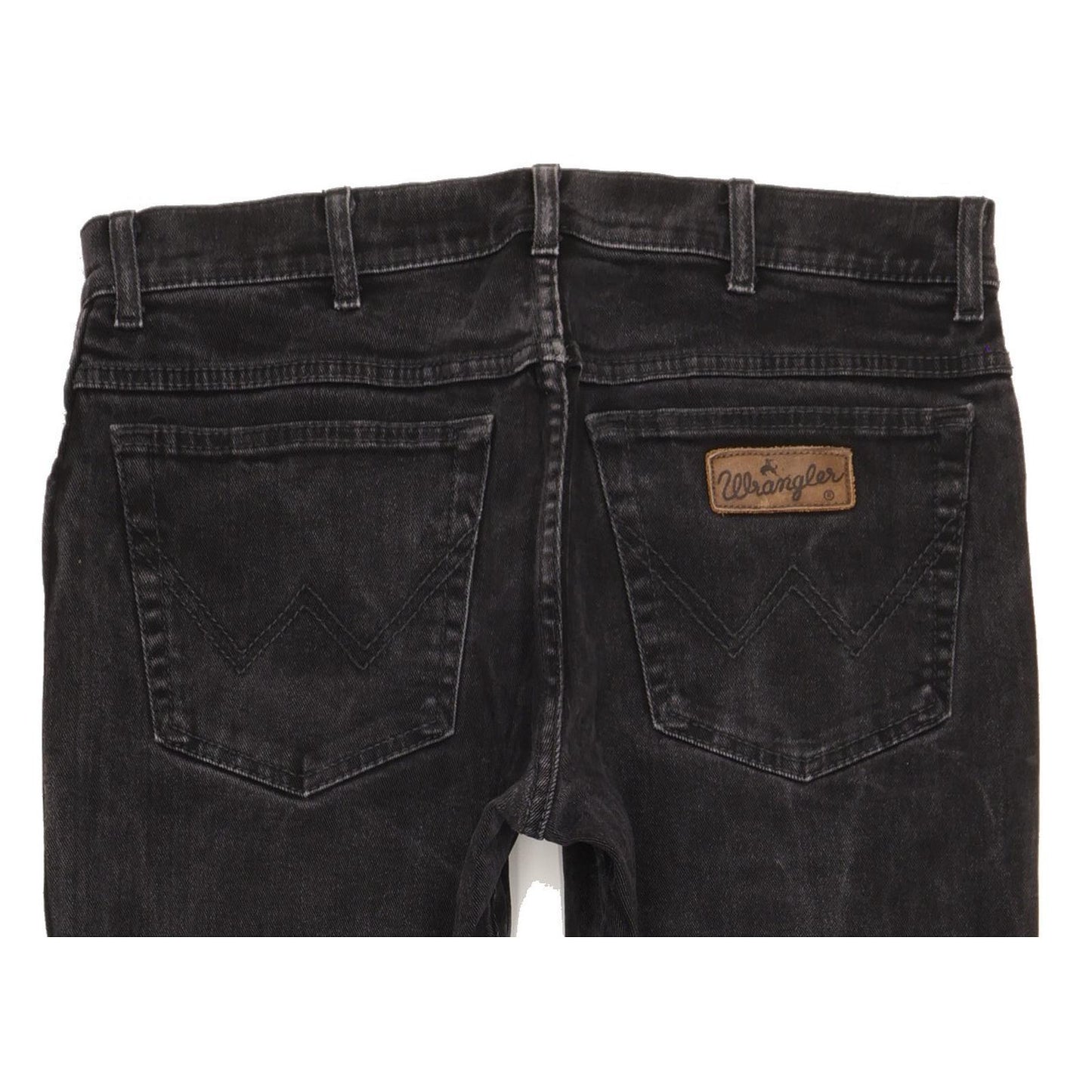 Wrangler Texas Men Black Straight Regular Stretch Jeans W33 L31