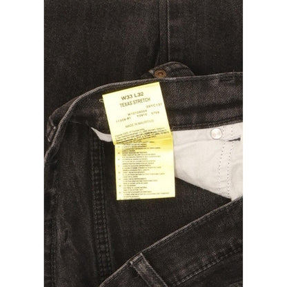 Wrangler Texas Men Black Straight Regular Stretch Jeans W33 L31