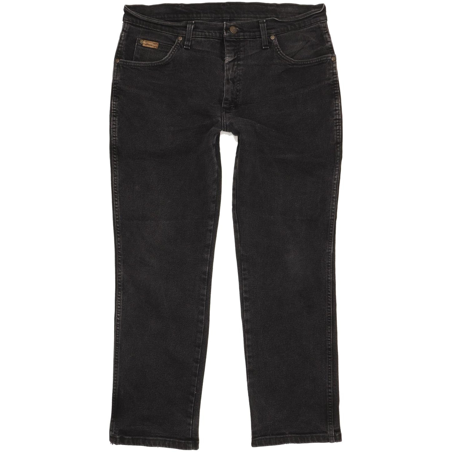 Wrangler Texas Men Black Straight Regular Jeans W34 L29