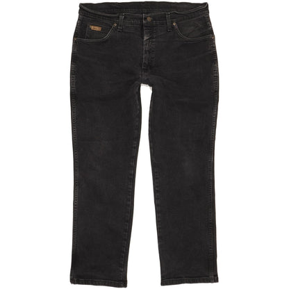 Wrangler Texas Men Black Straight Regular Jeans W34 L29