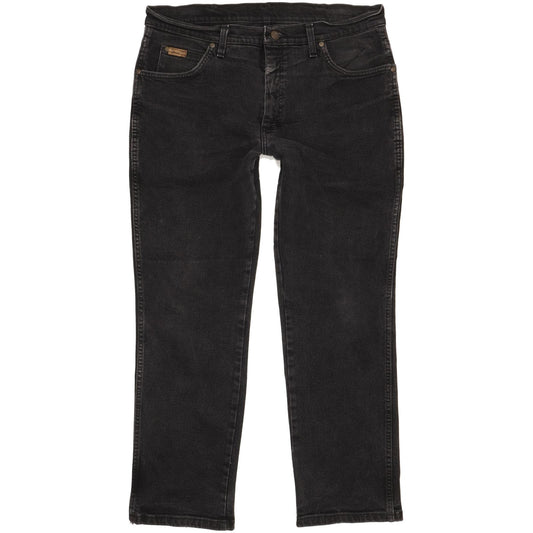 Wrangler Texas Men Black Straight Regular Jeans W34 L29