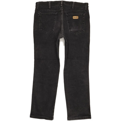 Wrangler Texas Men Black Straight Regular Jeans W34 L29