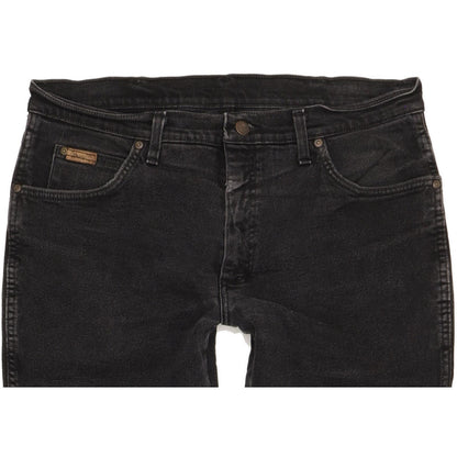 Wrangler Texas Men Black Straight Regular Jeans W34 L29