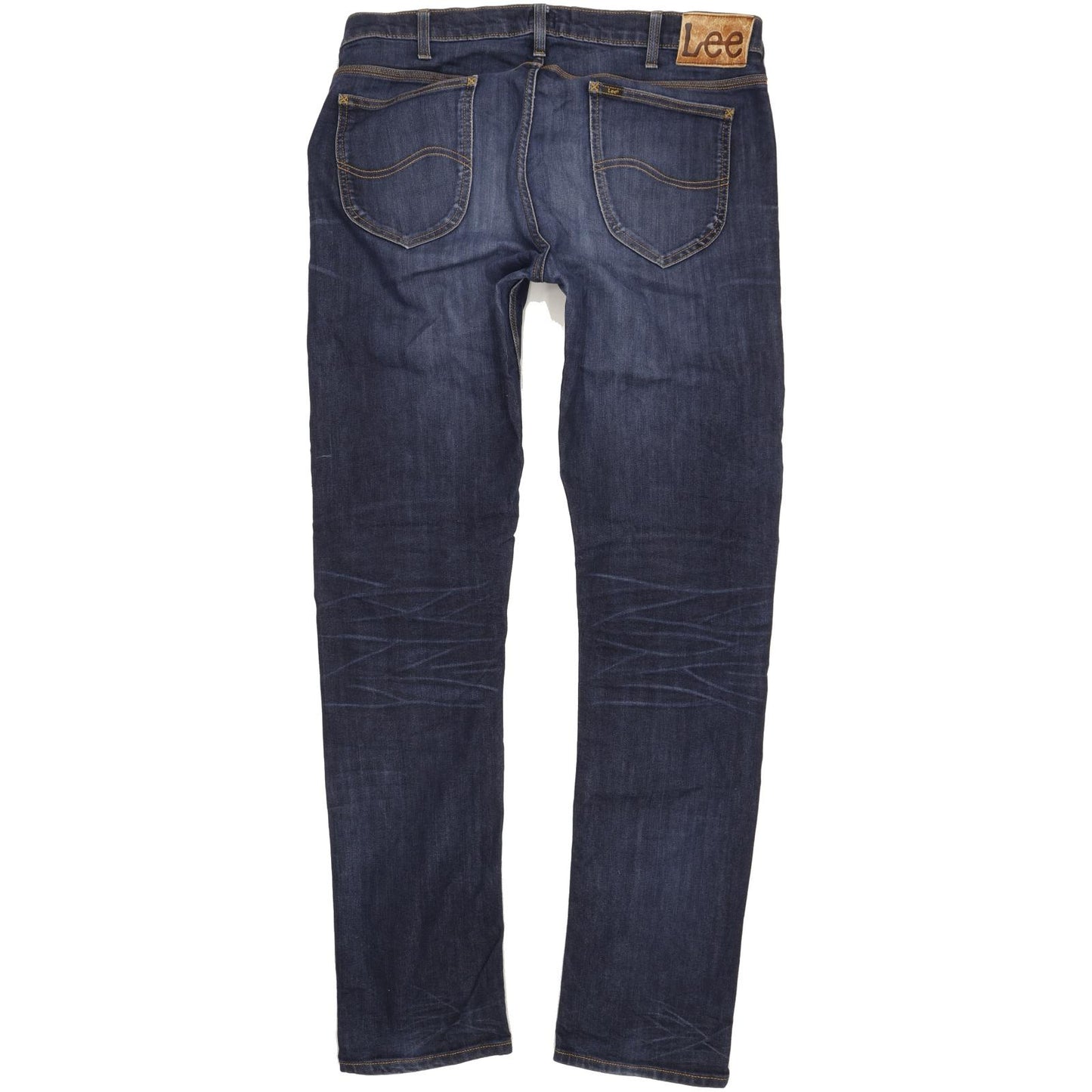 Lee Daren Men Blue Straight Slim Stretch Jeans W36 L35