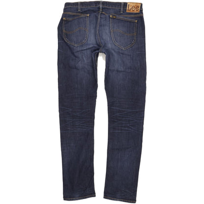 Lee Daren Men Blue Straight Slim Stretch Jeans W36 L35