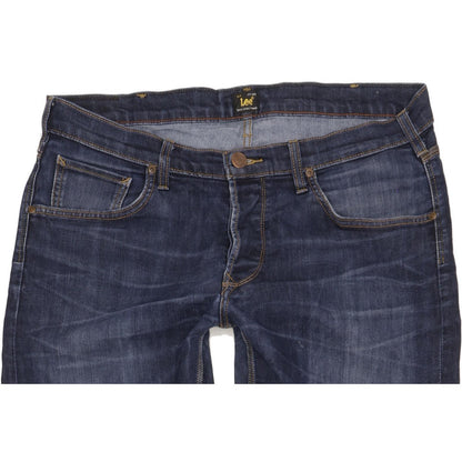 Lee Daren Men Blue Straight Slim Stretch Jeans W36 L35