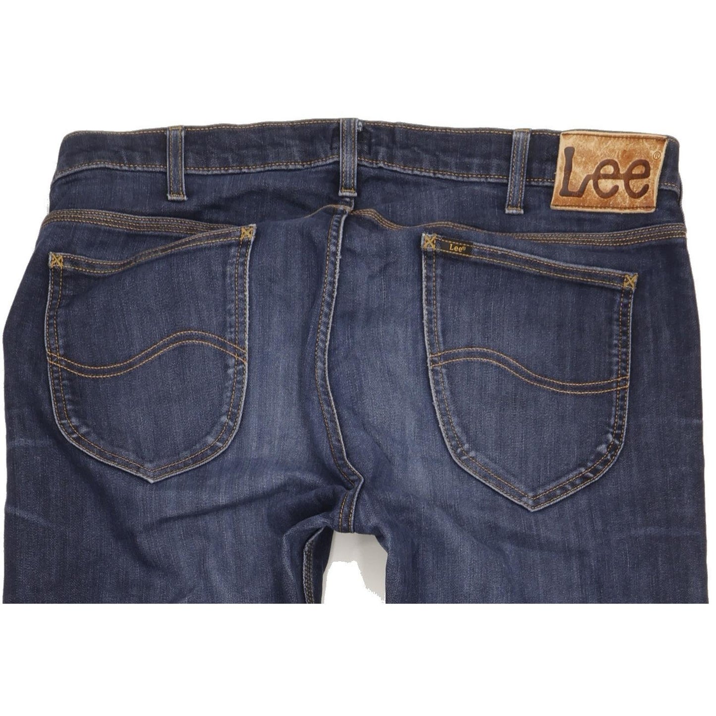 Lee Daren Men Blue Straight Slim Stretch Jeans W36 L35