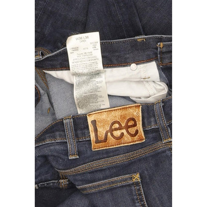 Lee Daren Men Blue Straight Slim Stretch Jeans W36 L35