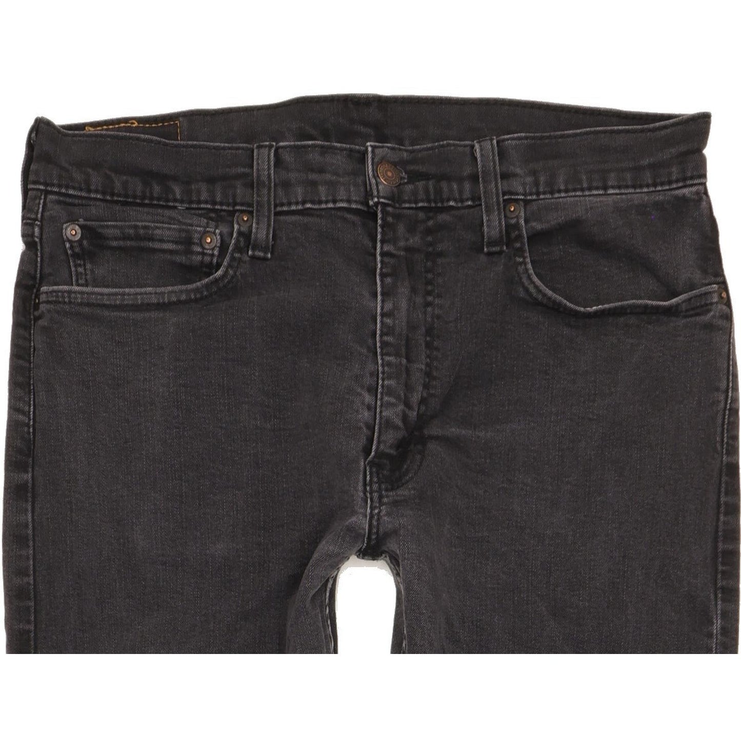 Levi's 512 Lo-Ball Men Black Tapered Slim Stretch Jeans W36 L32