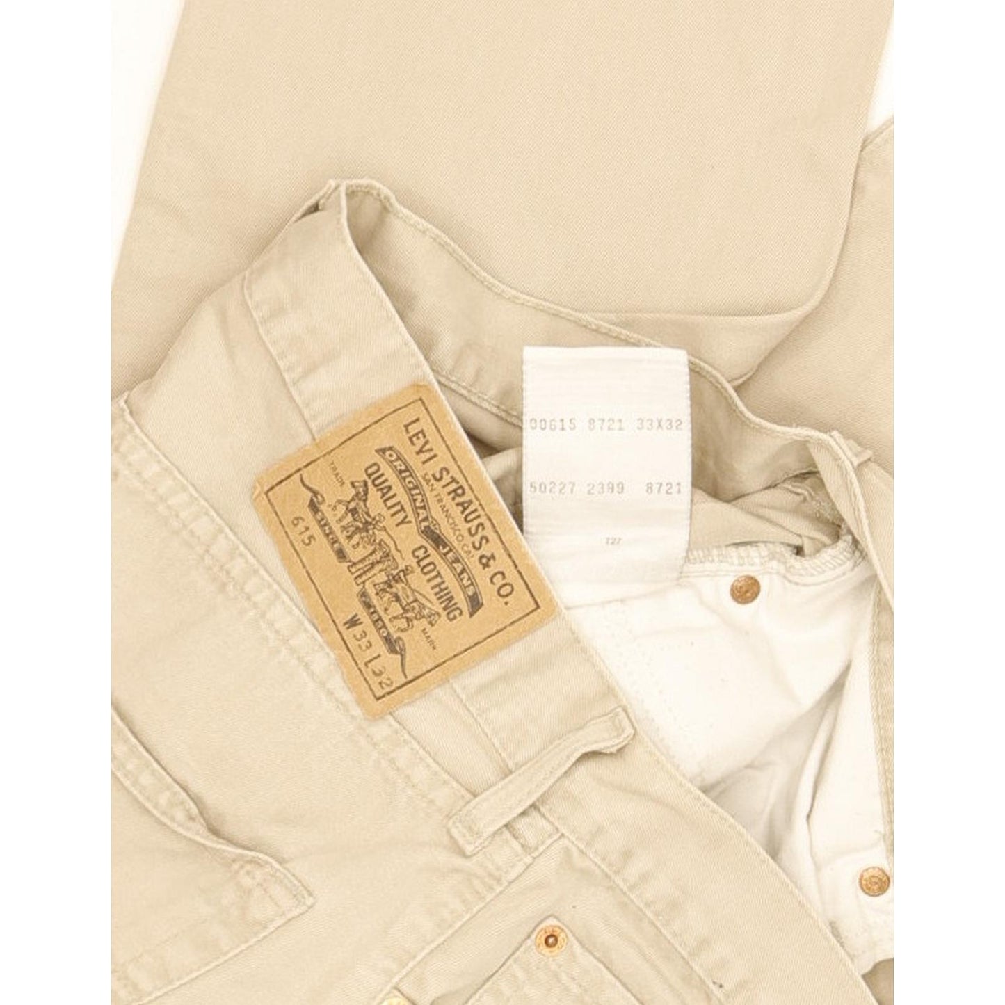 Levi's 615 Men Beige Straight Regular Jeans W33 L30
