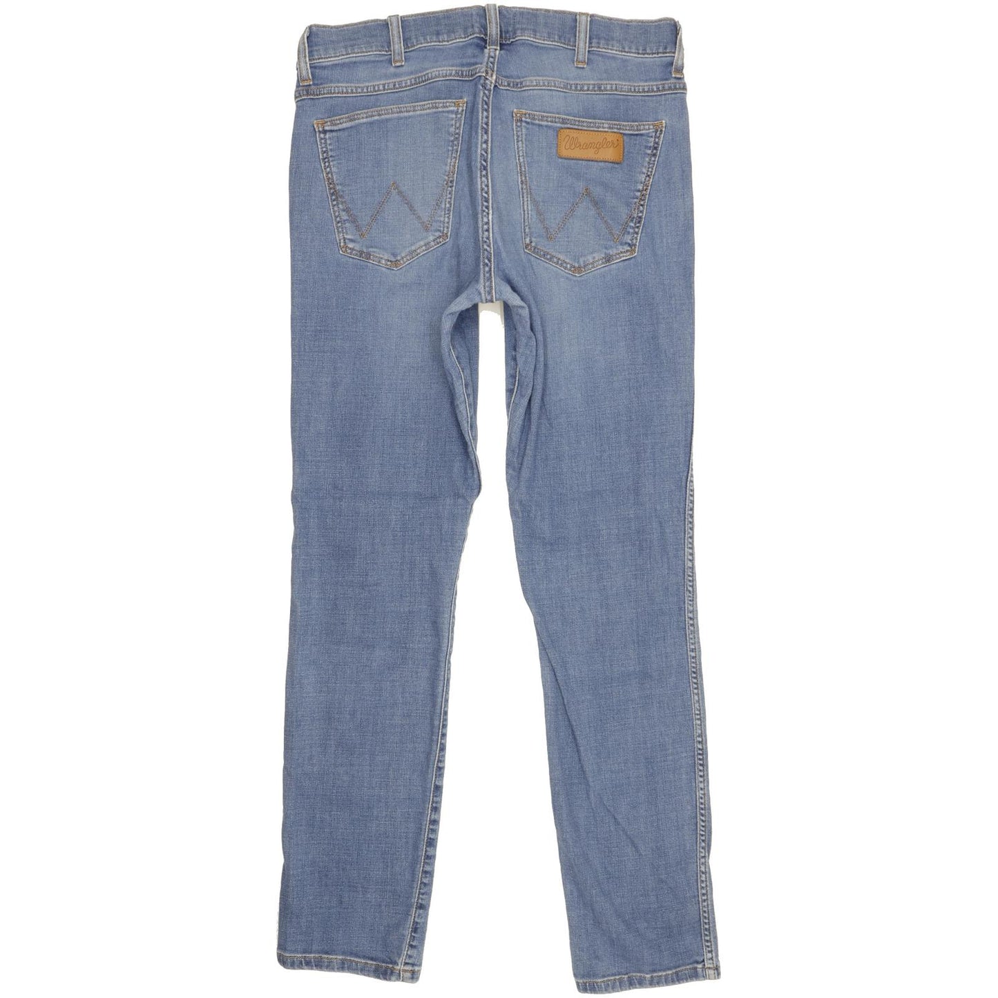 Wrangler Larston Men Blue Straight Slim Stretch Jeans W33 L32