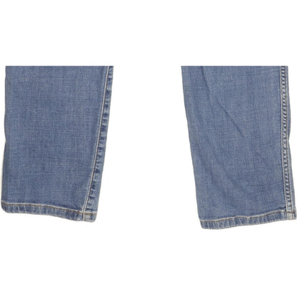 Wrangler Larston Men Blue Straight Slim Stretch Jeans W33 L32