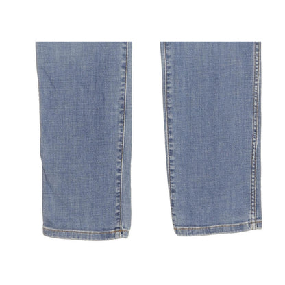 Wrangler Larston Men Blue Straight Slim Stretch Jeans W33 L32