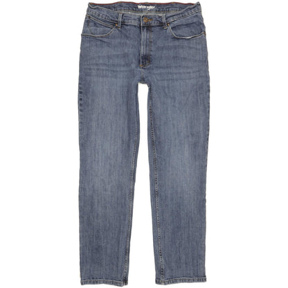 Wrangler Men Blue Straight Regular Stretch Jeans W35 L30